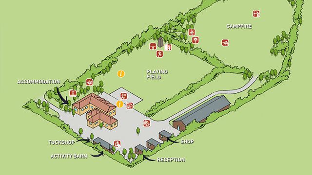 Hillcrest Interactive Centre Map for Cubs and Scouts